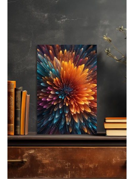 Obraz na stenu farebný kvet