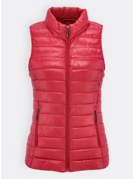 Dámska prešívaná vesta červená