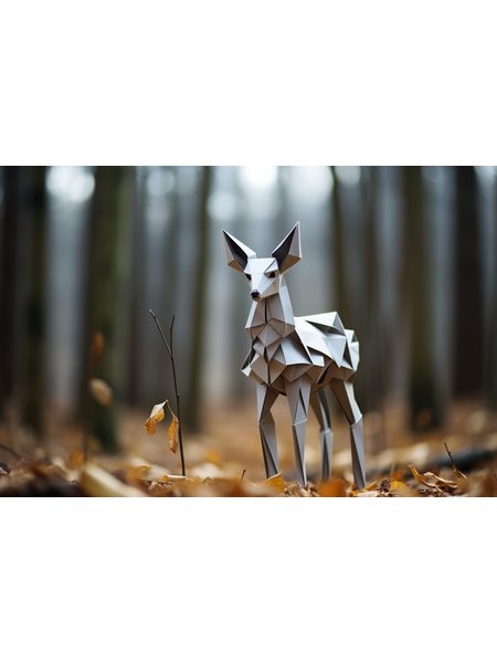Obraz na stenu srna Origami