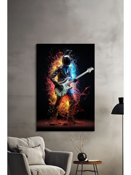Obraz na stenu gitarista - abstrakt