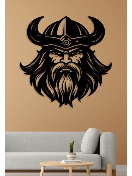 Dekorativní dřevěný obraz Viking