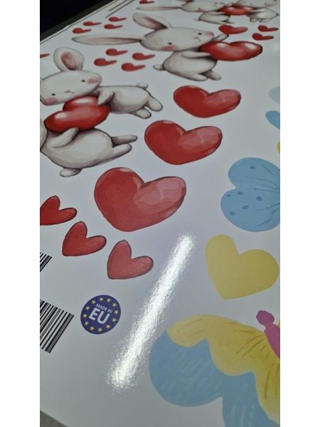 Zajačiky s balónikmi a srdiečkami