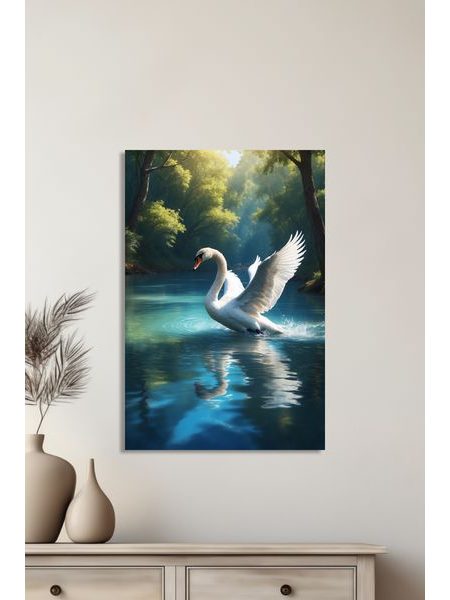 Obraz na stenu labuť na vode