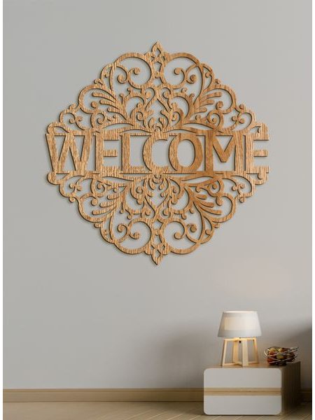 Drevený nápis "WELCOME"
