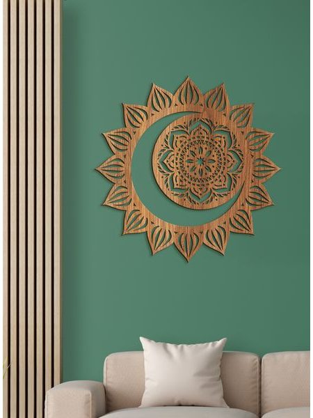 Drevená mandala MOON