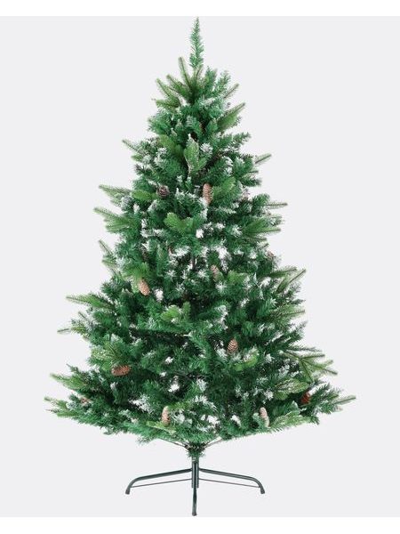 Umelý vianočný stromček Borovica Strieborná so šiškami