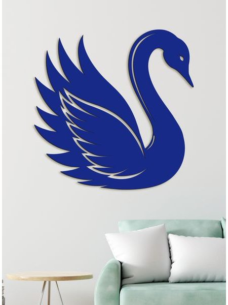 Dřevěný obraz Elegantní labuť