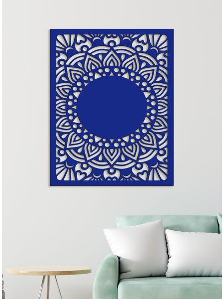 Drevená mandala Sun flower
