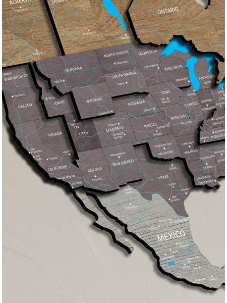 Viacvrstvová 3D Mapa Dub-sivá