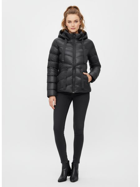 Dámska prešívaná bunda čierna