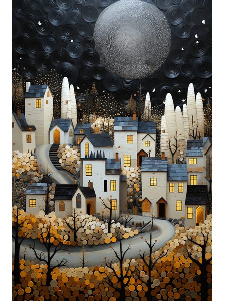 Obraz na stenu umelecké stvárnenie vidieka