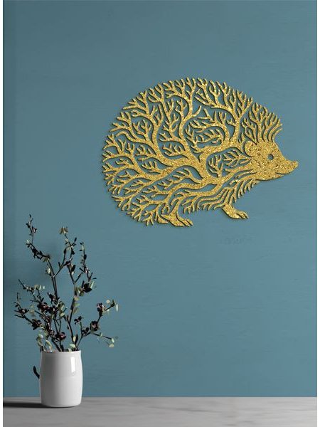 Dekorativní dřevěný obraz Ježek