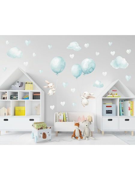 Létající zajíčci s balónky