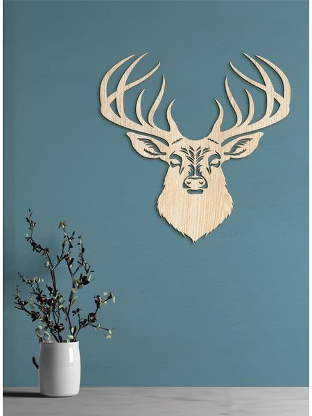 Dřevěný obrázek jelena
