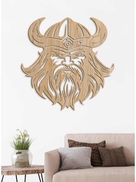 Dekorativní dřevěný obraz Viking