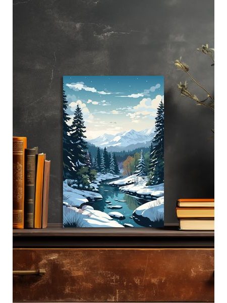 Obraz na stenu zasnežená krajina