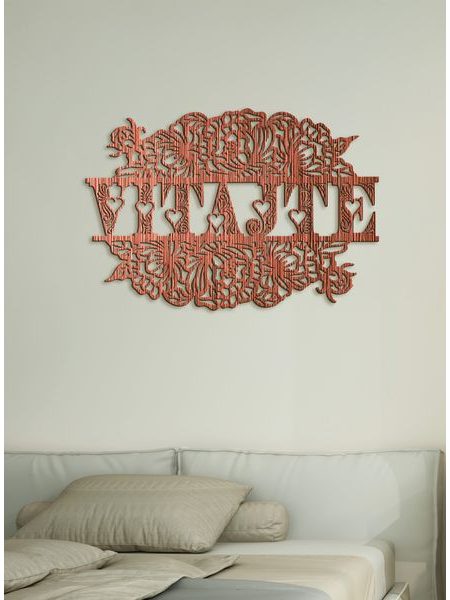 Drevený nápis "VITAJTE"