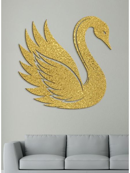 Dřevěný obraz Elegantní labuť