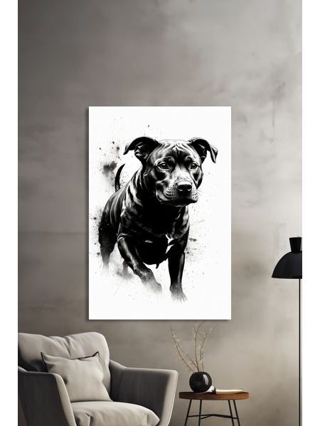Obraz na stenu pes čiernobiely tón