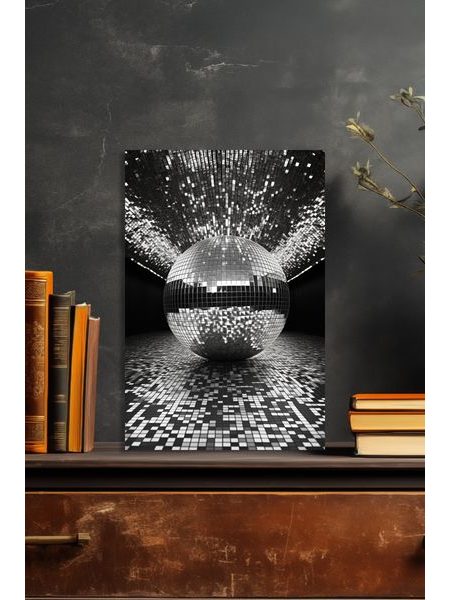 Čiernobiela disco-guľa