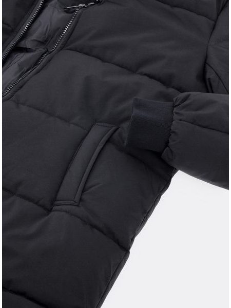 Dámská dlouhá zimní bunda černá