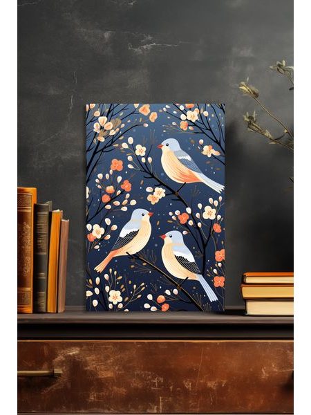 Obraz na stenu maľované vtáky
