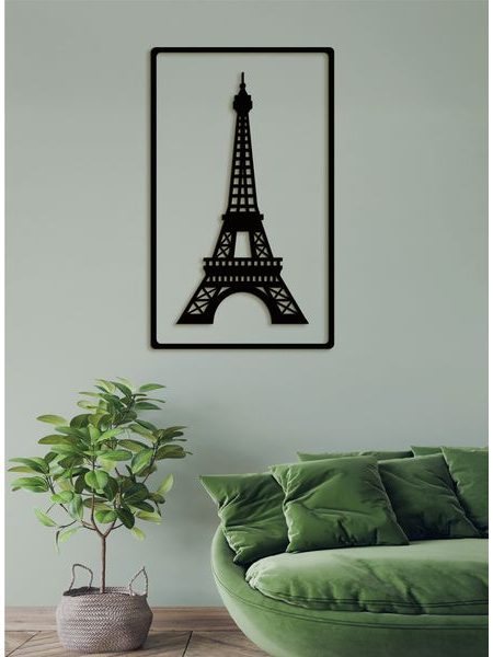 Dřevěný obrázek Eiffelovy věže