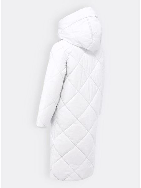 Dámska dlhá zimná bunda biela