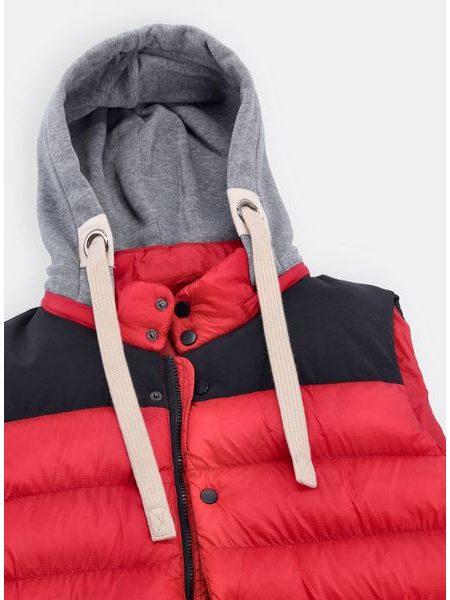 Pánska prešívaná vesta červená