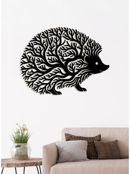 Dekorativní dřevěný obraz Ježek