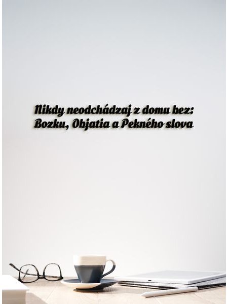 Drevený nápis pravidlá rodiny