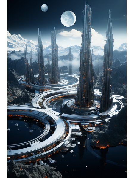Dekoratívny obraz na stenu Futuristic