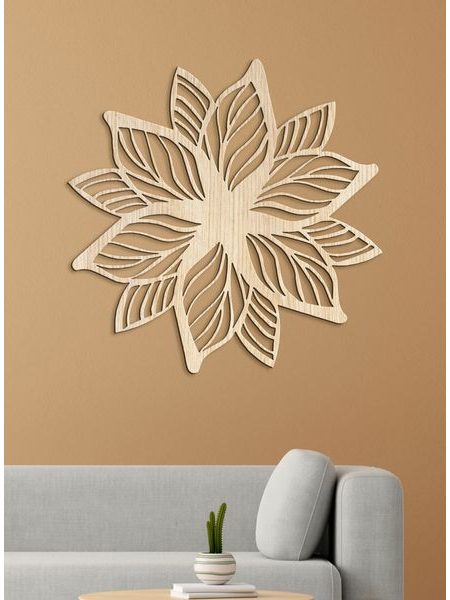 Luxusní dřevěná mandala Flower of Life