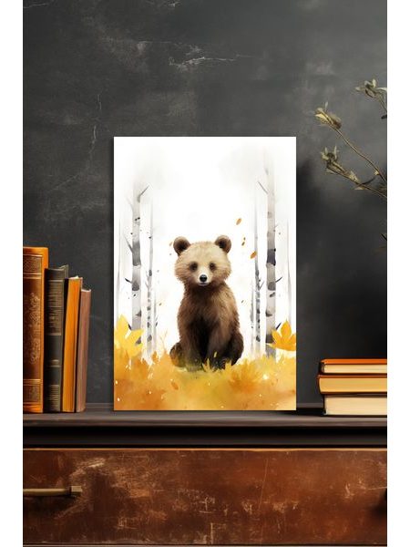 Obraz na stenu medveď akvarel