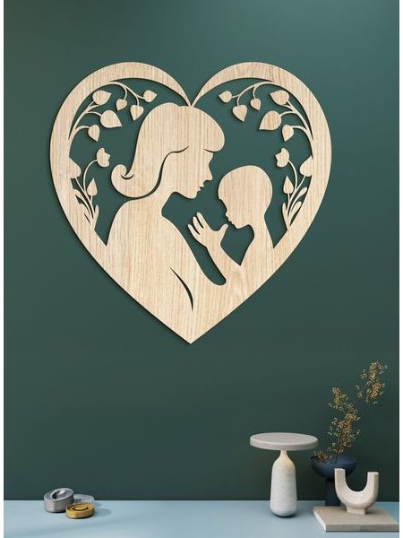 Dřevěný obraz Matka a dítě