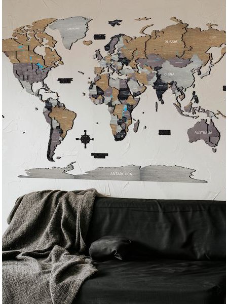 Viacvrstvová 3D Mapa Dub-sivá