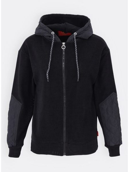 Dámská volná mikina s kapucí černá