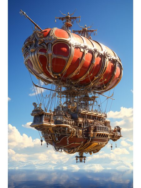 Obraz na stenu loď v oblakoch