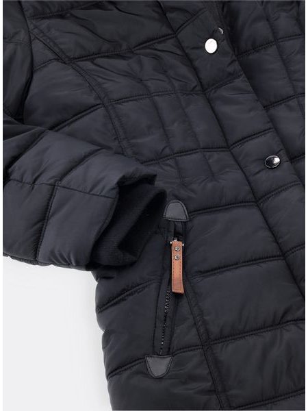 Dámska zimná prešívaná bunda čierna