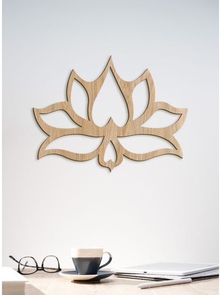 Drevený obraz na stenu Kvet LOTOS