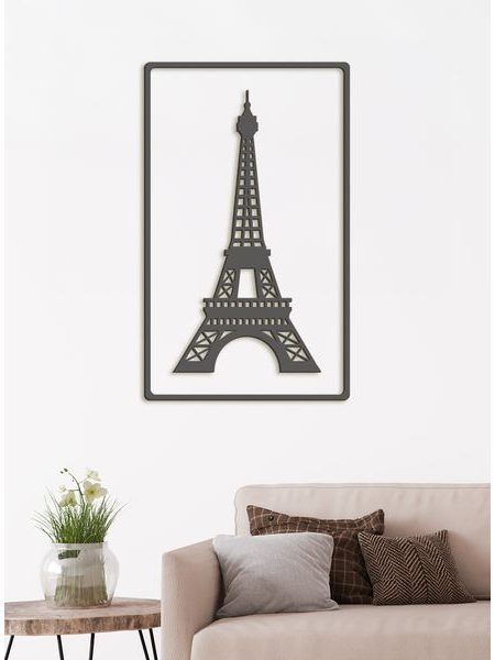 Dřevěný obrázek Eiffelovy věže