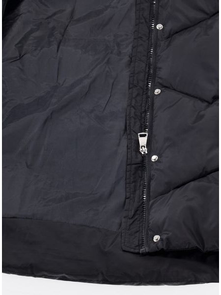 Dámská krátká prošívaná bunda černá