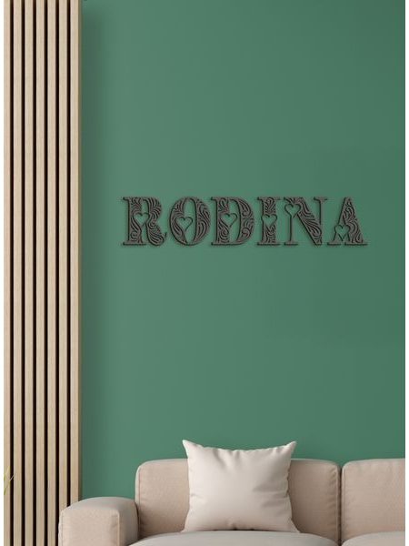 Drevený nápis RODINA