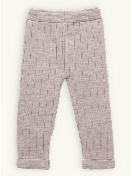 Dětské pletené tepláky PÁSEK béžové