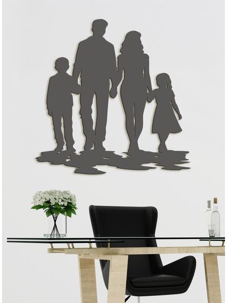 Dřevěný nástěnný obraz RODINA