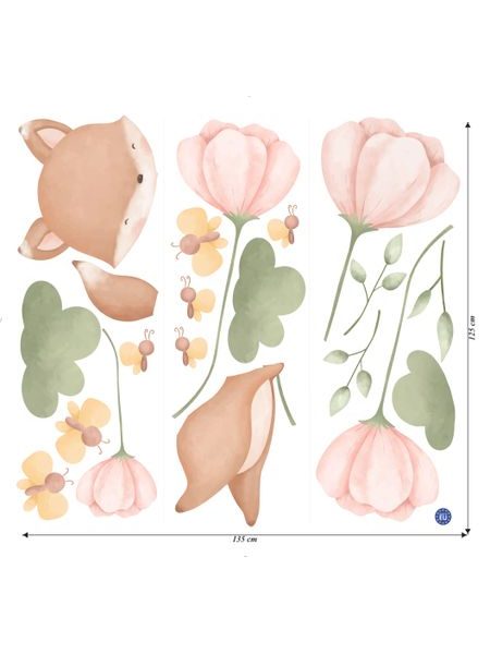 Liška v květinové zahradě