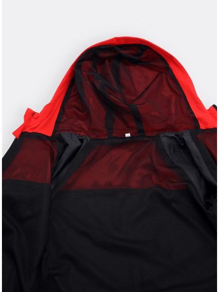 Dámská joggingová bunda černo-červená