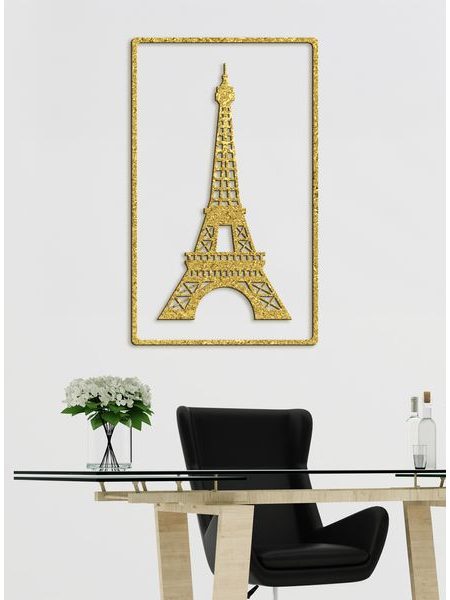 Dřevěný obrázek Eiffelovy věže