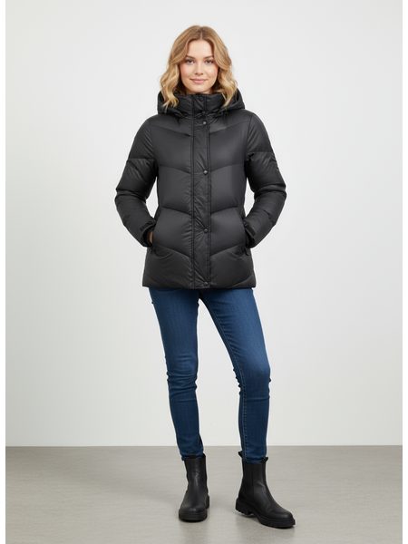Dámska prešívaná bunda čierna