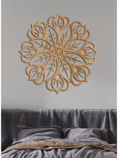 Dřevěná mandala na zeď BLOOM